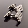 Nina Breddal, pair of silver cufflinks, London 1978 (Ref S+508) SOLD - Image 2