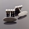 Nina Breddal, pair of silver cufflinks, London 1978 (Ref S+508) SOLD - Image 4