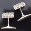 Nina Breddal, pair of silver cufflinks, London 1978 (Ref S+508) SOLD - Image 5