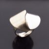 K.E.Palmberg for Alton, parcel gilt silver ring, Sweden, 1974 (Ref S+530) SOLD
