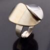 K.E.Palmberg for Alton, parcel gilt silver ring, Sweden, 1974 (Ref S+530) SOLD - Image 2