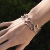 Jorma Laine, for Kultateollisuus Ky (attributed), silver two row 'Ruutu' bracelet, Finland, 1972 London import marks (Ref S+513) SOLD - Image 5