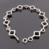 Jorma Laine, for Kultateollisuus Ky, 813 standard silver 'Ruutu' bracelet, Finland 1968 (Ref S+533) SOLD