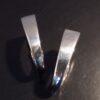 Nina Breddal, pair of silver hoop earrings, circa 1985 (Ref S+509) SOLD