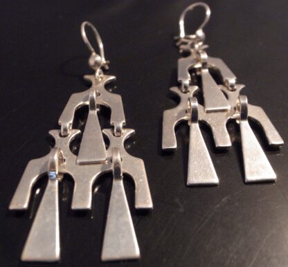 David-Andersen, pair of silver drop earrings, Norway, circa 1975 (Ref S+528) SOLD - Image 2