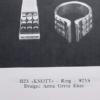 Anna-Greta Eker, for Norway Plus Designs Studios, 'Knott' silver ring, Norway, circa 1968 (Ref S+505) SOLD - Image 6