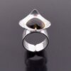Peter von Post, tiger eye set silver heart ring, Sweden 1976 (Ref S+550) SOLD - Image 6