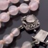 Anonymous, graduated row of rose quartz beads to a rose quartz set silver clasp, Birmingham, circa 1950 (Ref S+553) SOLD - Image 5
