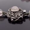 Anonymous, graduated row of rose quartz beads to a rose quartz set silver clasp, Birmingham, circa 1950 (Ref S+553) SOLD - Image 10