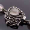 Anonymous, graduated row of rose quartz beads to a rose quartz set silver clasp, Birmingham, circa 1950 (Ref S+553) SOLD - Image 8
