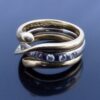 Regitze Overgaard for Georg Jensen, 18 carat white gold diamond set 'Magic' ring with an 18 carat yellow gold outer 'Magic' ring, 2007 (Ref S+557) SOLD - Image 3