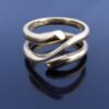 Regitze Overgaard for Georg Jensen, 18 carat white gold diamond set 'Magic' ring with an 18 carat yellow gold outer 'Magic' ring, 2007 (Ref S+557) SOLD - Image 5