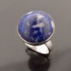 Theresia Hvorslev for Alton, sodalite set silver ring, Sweden, circa 1968 (Ref S+569) SOLD - Image 4