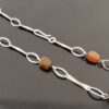 M. Olofsson, hardstone bead and silver necklace, Sweden, 1960 (Ref S+570) SOLD