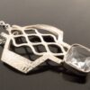Anonymous, rock crystal set 835 standard silver pendant on a chain, German (probably), circa 1980 (Ref S+573) - Image 2