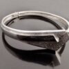 Larsson Smykkehandlere, silver hinged bangle, Denmark, circa 1985 (Ref S+579) - Image 2