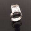 Bengt Hallberg, rock crystal set silver ring, Sweden, circa 1975 (Ref S+587) SOLD - Image 2