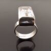 Bengt Hallberg, rock crystal set silver ring, Sweden, circa 1975 (Ref S+587) SOLD - Image 4