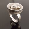 Hermann Siersbol, silver 'Aries the Ram' Zodiac ring, Denmark, circa 1970 (Ref S+582) SOLD - Image 3