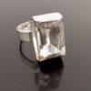Bengt Hallberg, rock crystal set silver ring, Sweden, circa 1975 (Ref S+587) SOLD - Image 7