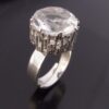 Bengt Hallberg, rock crystal set silver ring, Sweden, circa 1975 (Ref S+585) SOLD - Image 2
