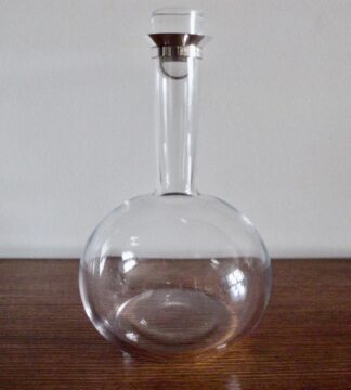 Ole Palsby for Georg Jensen, silver mounted glass wine carafe (Ref S+607)