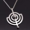 Willy Winnaess, 830 standard silver 'Planet' pendant on a chain, Norway, 1960s (Ref S+592HH) SOLD