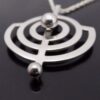 Willy Winnaess, 830 standard silver 'Planet' pendant on a chain, Norway, 1960s (Ref S+592HH) SOLD - Image 3