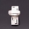 Knud V Andersen for Anton Michelsen, silver brutalist ring, Denmark, circa 1970 (Ref S+598) - Image 8