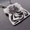 Lysgards Design, amethyst set pewter pendant and chain, Denmark, circa 1970 (Ref S+581) SOLD - Image 2