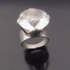 Georg Kaplan, rock crystal set silver ring, Sweden, 1967 (Ref S+614) SOLD