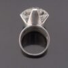 Georg Kaplan, rock crystal set silver ring, Sweden, 1967 (Ref S+614) SOLD - Image 5