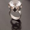 Bengt Hallberg, rock crystal set silver ring, Sweden, circa 1972 (Ref S+613) SOLD - Image 5