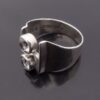 Kultaseppa Salovaara, two stone set silver ring, Finland, 1971 (Ref S+618) SOLD - Image 6