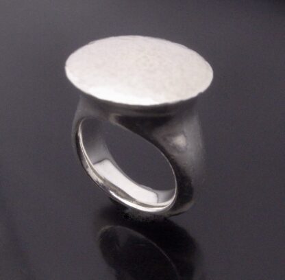 AHG (not known), heavy contemporary silver ring, Sheffield 2010 (Ref S+423) SOLD