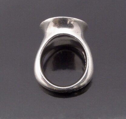 AHG (not known), heavy contemporary silver ring, Sheffield 2010 (Ref S+423) SOLD - Image 4