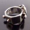 Michael Allen Bolton, silver heart ring, London 1994 (Ref S+623) SOLD - Image 5