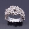 J B (maker not known), cast silver ring, London 1974 (Ref S+626) SOLD - Image 2