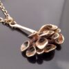 Hannu Ikonen for Valo-Koru, bronze reindeer moss pendant on chain, Finland (Ref S+630) SOLD - Image 2