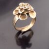 Hannu Ikonen for Valo-Koru, bronze reindeer moss ring, Finland (S+629) SOLD - Image 2