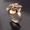 Hannu Ikonen for Valo-Koru, bronze reindeer moss ring, Finland (S+629) SOLD - Image 3