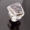 The Dreamer, boulder opal set silver ring, probably North American First Nation, 1980s (Ref S+638) SOLD - Image 5