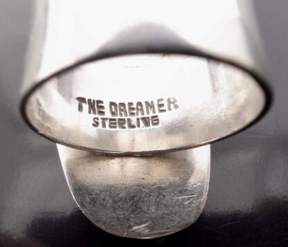 The Dreamer, boulder opal set silver ring, probably North American First Nation, 1980s (Ref S+638) SOLD - Image 9