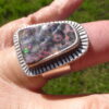 The Dreamer, boulder opal set silver ring, probably North American First Nation, 1980s (Ref S+638) SOLD - Image 10