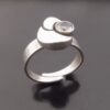 Karl Laine for Sten & Laine, rock crystal set silver ring, Finland, 1995 (Ref S+647) SOLD - Image 4