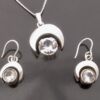 Karl Laine, for Sten & Laine, pair of rock crystal set silver drop earrings, Finland, 1977 (Ref S+648) SOLD - Image 8
