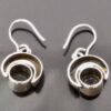 Karl Laine, for Sten & Laine, pair of rock crystal set silver drop earrings, Finland, 1977 (Ref S+648) SOLD - Image 4