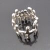 C W (unknown maker), cast silver modernist ring, Birmingham 1971 (Ref S+657) SOLD - Image 4