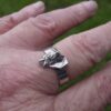 Bernard Instone, silver modernist brutalist ring, circa 1970 (Ref S+654) SOLD - Image 7