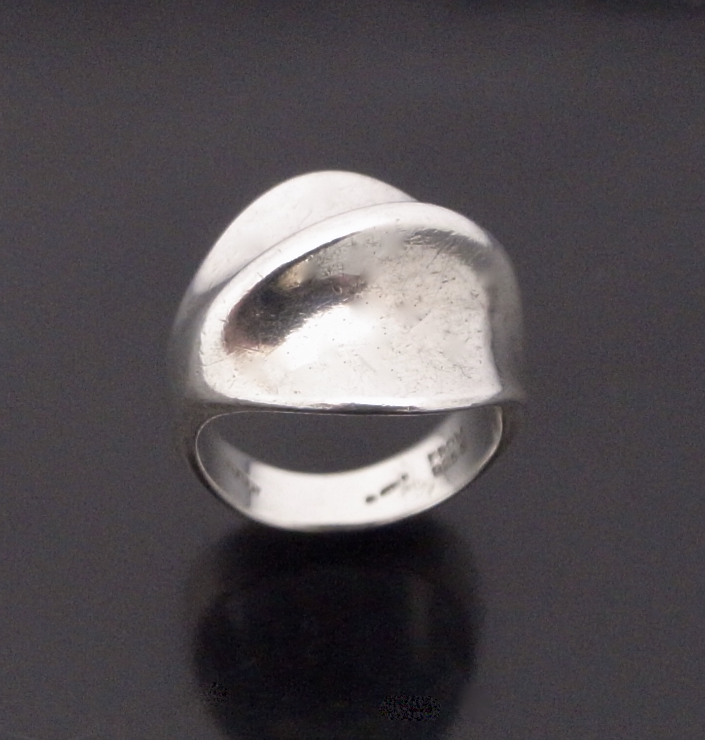 Niels Erik From, silver ring, Denmark, 1973 London import marks (Ref S+ ...